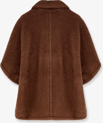 Max Mara Womens Cape Mxacavallo Brown Alpaca Jacket
