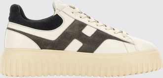 Hogan Sneakers H-Stripes in pelle e suede con logo H e suola platform