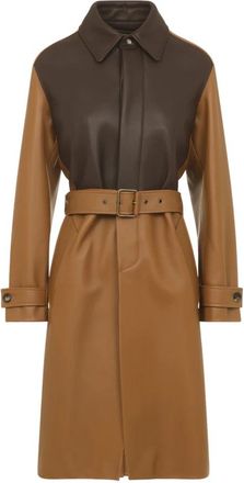 Loewe Jas van nappaleer - Dames - Jas met riem - Bruin - XS - Leer - Jassen