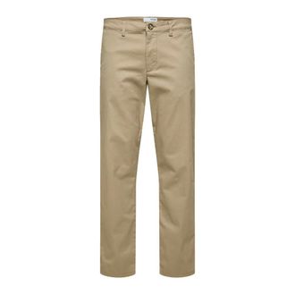 Selected Broek - Heren - Broeken - Beige - Maat: W29 Katoen