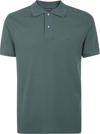 Emporio Armani Polo Shirts - Heren - Polos - Groen - 2XL - Tops