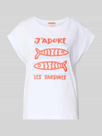 Smith & Soul Oversized T-Shirt mit Motiv-Print in Weiss, Gr&ouml;&szlig;e XS