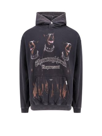 Represent Cotton Sweatshirt With Thoroughbred Print