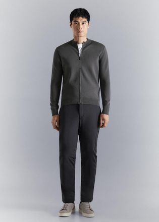 Mango Cardigan maglia comfort stretch grigio scuro - Uomo - XXL - MANGO MAN