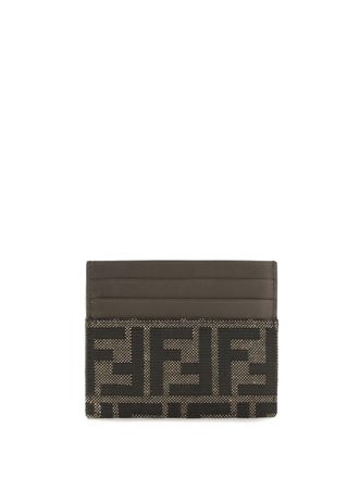 Fendi FF Card Case - Brown