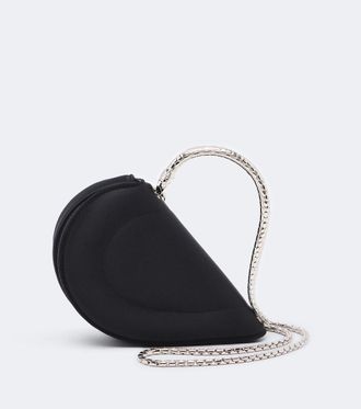 Bulgari Bolso Serpenti Cuoricino Mini de sat&eacute;n