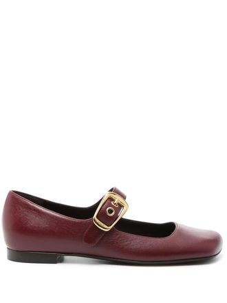 Chlo&eacute; Polly ballet flats - women - Calf Leather/Calf Leather/Calf Leather - 39 - Red