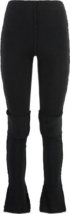 Talia Byre Broeken, Dames, Zwart, M, Katoen, Warm Up Gebreide Flared Broek