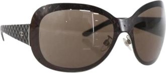 Chanel Pre-owned Accessories, female, Brown, Size: ONE SIZE Pre-owned Plastic Sunglasses