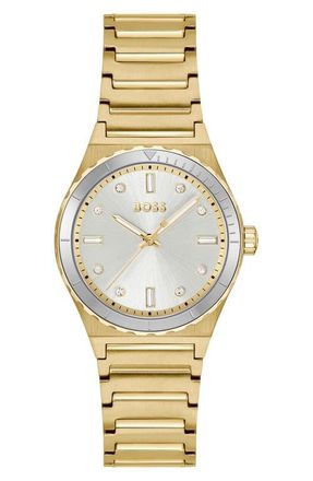 BOSS Candor Bracelet Watch, 32mm in Silver White at Nordstrom, Size 32 Mm