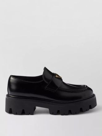 Prada leather loafers