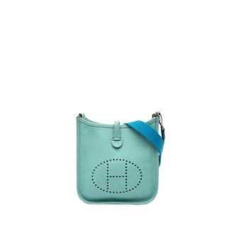 Herm&egrave;s Pre-owned Evelyne TPM - Dames - Pre-owned - Blauw - Maat: ONE Size Leer