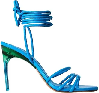 Off-white Blue Solid Carryover Heels