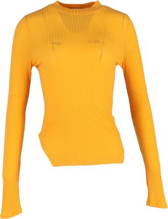 Rejina Pyo Ribbed Top in Orange Tencel