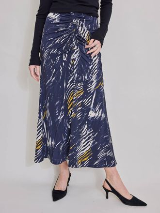 Maria Cher Lina Midi Skirt In Blue