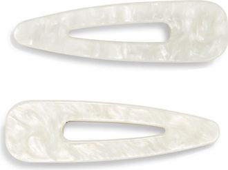 Chelsea28 2-Pack Creaseless Clips in Ivory at Nordstrom