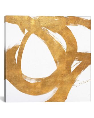 iCanvas Icanvas Icanvas Gold Circular Strokes I Canvas Artwork By Megan Morris