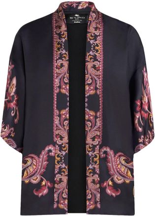 Etro printed silk shirt - women - Silk - S - Black