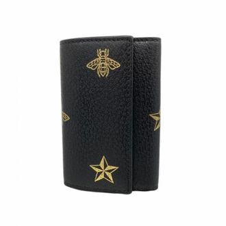 Gucci Vintage, unisex, Zwart, ONE Size, Leer, Pre-owned Leren Sleutelhouder