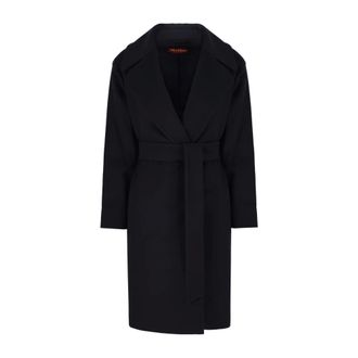 Max Mara Dames, Mantels, Blauw, Maat: 2XS Wol