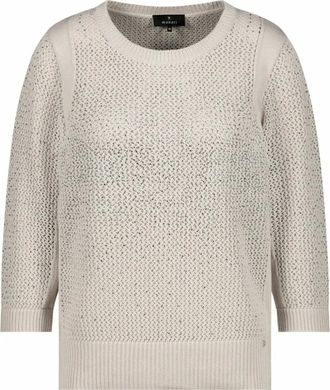 Monari Dames, Truien, Grijs, Maat: XL