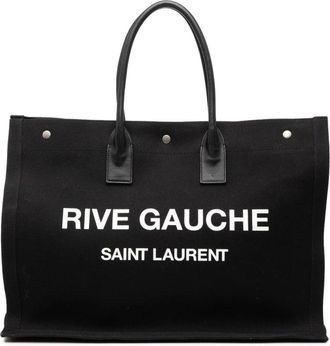 Saint Laurent Pre-owned Tote Bags, female, Black, Size: ONE SIZE Pre-owned Rive Gauche Tote Bag