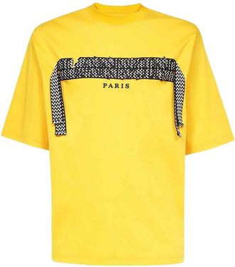 Lanvin T-shirt con dettaglio chevron - Giallo
