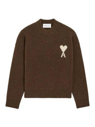 Ami Ami De Coeur Wool Crewneck Sweater