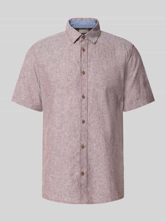 Tom Tailor Regular Fit Freizeithemd aus Leinen-Baumwolle-Mix in Hazel, Gr&ouml;&szlig;e XXXL