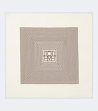 Toteme Monogram silk scarf
