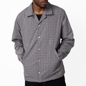 Kenzo All Over Geometric Pattern Coach Jacket, Size X-Large