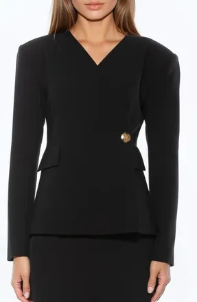 Alexia Admor ALIRA WRAP BLAZER in Black at Nordstrom, Size 6
