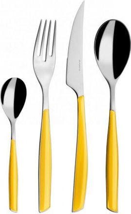Bugatti Set posate 24 pezzi in scatola Gallery Glamour Giallo Tinta unita Bugatti