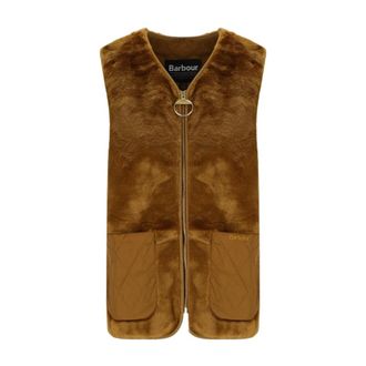 Barbour Karin Faux-Fur Gilet - - Jackets - Donna - Marrone - XS