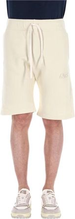 Autry Ivoor Shorts voor Casual en Dynamische Look - Heren - Korte Broeken - Beige - M - Katoen - Korte Broeken