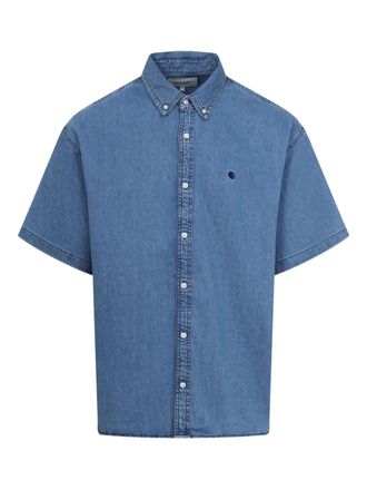 Carhartt Work in Progress S/S Lucas shirt - men - Cotton - M - Blue