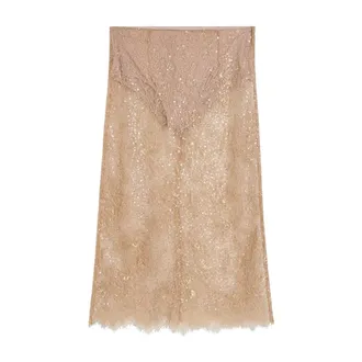 Birgitte Herskind Midi Skirts, female, Beige, Size: L Risa Skirt