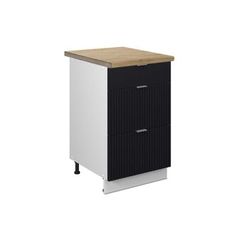 Vicco Armarios De Cocina Fame-line, Rayas Negras, 50 Cm, Ap Goldkraft