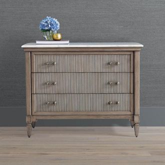 Frontgate Florence 3-Drawer Chest - Glossy Willow - Frontgate