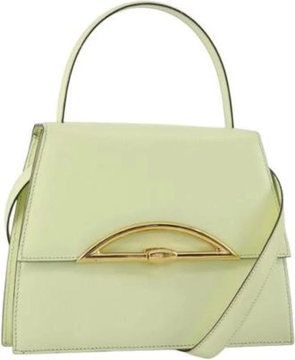 Celine Pre-owned Handbags, female, Green, Size: ONE SIZE Pre-owned Vintage Leather Handbag