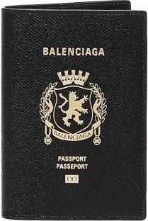 Balenciaga Wallets & Cardholders, male, Black, Size: ONE SIZE Passport Holder
