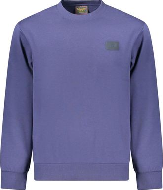 Timberland Silicon Badge BB Crew Sweatshirt - Heren - Sweatshirts - Blauw - XL - Katoen - Hoodies & sweatvesten