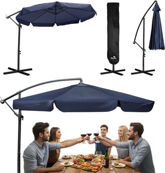 OEM Sombrilla De Jard&iacute;n Plegable, 8 Segmentos, 350 Cm, Con Funda, Plonos Pl-881