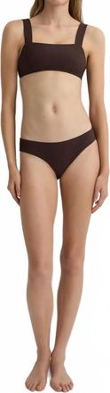 Bondi Born Bikini Swimsuit Set In Brown