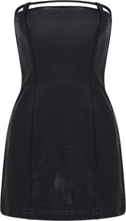 DAVID KOMA Abito corto con tasche - Nero