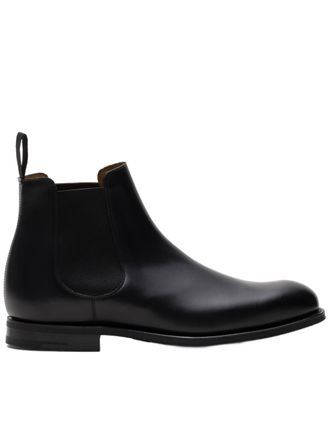 Churchs Black Leather Chelsea Boots With Polished Finish