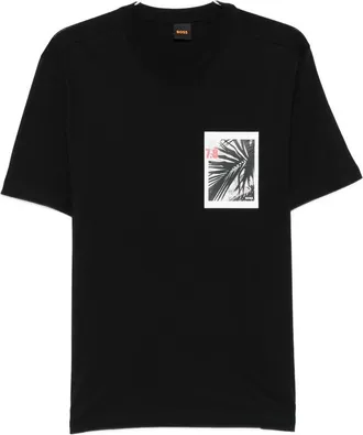 HUGO BOSS Palm-tree Short-sleeve T-shirt