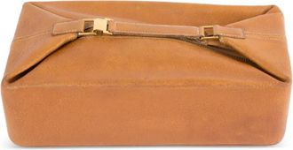 Herm&egrave;s 1990s Poche Cloche leren clutch - Bruin