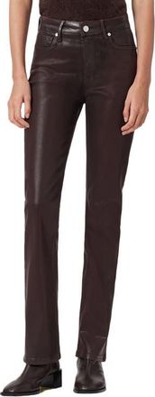 AllSaints Haldan Coated Straight Leg Jeans in Burgundy Red at Nordstrom, Size 25