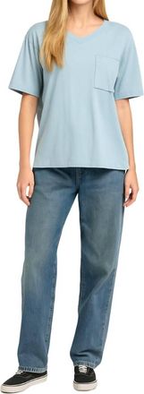 Terre Alte Classic Big Pocket Tee In Blue